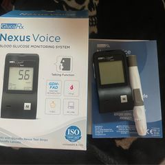 Gluco Rx Nexus voice Blood Glucose Monitoring System brand new