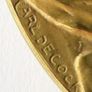 1913 Antique Bronze  Carl Decock medal | 67 grams Image 4