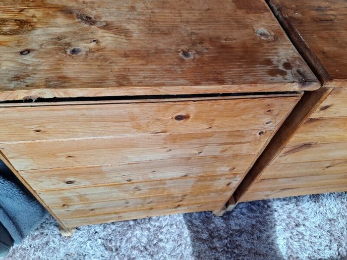 Solid Pine bedside lockers