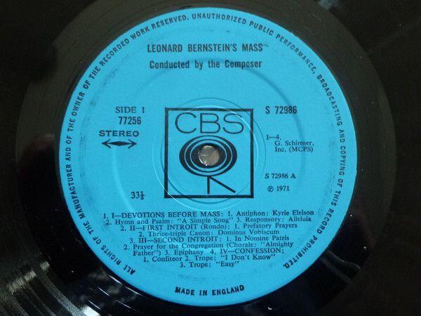 Mass  Leonard Bernstein