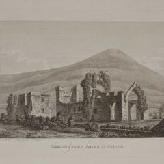 Carlingford Abbey County Louth 1797 Antique Print