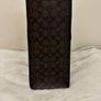 Classic Coach Signature Monogram Tote Bag Brown  Dark Brown Canvas Handbag Image 4