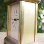 Vintage Staiger Brass Mantel Catriage battery operated Table Clock Image 6