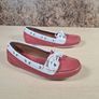 womens SEBAGO BALA BOAT shoes flats driving loafers salmon white Size UK 5 W EU 38 W Image 8