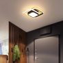 NEW SALE | Modern Ceiling Light LED Elegant Squares LED Ceiling lamp Nordic Fashion White Black Ceiling Lights Fixture for Aisle Stairs Hallway Porch Kitchen Bedroom Living Room - Warm White Light 21W Image 5