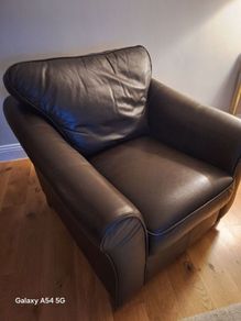 M&S Leather Armchair