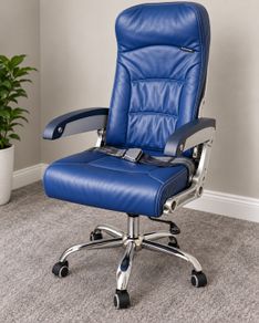 Kenya Airways Boeing 737-800 Aircraft Seat Upcycled Office Chair with Life Jacket