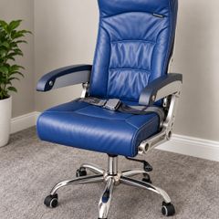 Kenya Airways Boeing 737-800 Aircraft Seat Upcycled Office Chair with Life Jacket