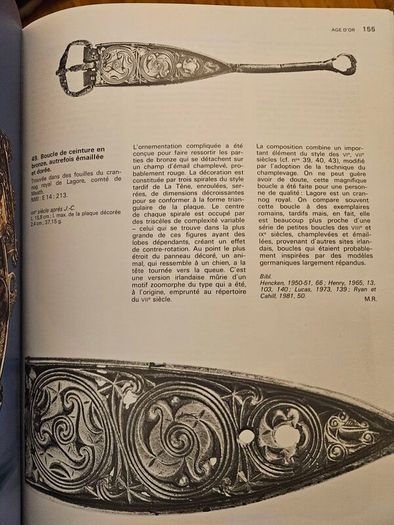 TREASURES OF IRELAND. THIS book is the exhibition catalogue for Tresors d'Irlande (Treasures of Ireland) held at the Galeries nationales du Grand Palais in Paris. Large volume paperback in good condition. See photos for same.