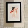Laminate Glossy 280gsm Canvas Poster A4 Size Featuring Egyptian Mandore Player Image 2