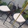 Foldable Breakfast Bar Chairs x 2 Image 2