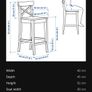 IKEA Rosentorp bar stools x 2 Image 4