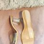 Zara Women Vinyl Mules with Methacrylate Heels Size 39 Image 8