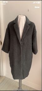 coat Bnwt charcoal size 10/12