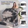 Folding Mattress Double, Comfy Corduroy Foldable Mattress with 15cm Thicken Foam, Tri-Fold Floor Futon Sofa Bed for Guest, 135x190cm Image 7