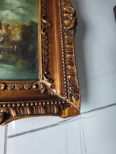 Two oil landscapes signed Van Ros