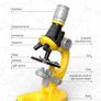 Microscope Biology Lab LED 1200x School Science Experiment Kit Education Scientific Toys Gifts For Kids Scientist Image 10