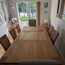 Solid Oak dining table, side board & chairs for 8 Image 2