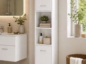 Tall Bathroom Cupboard Tallboy,