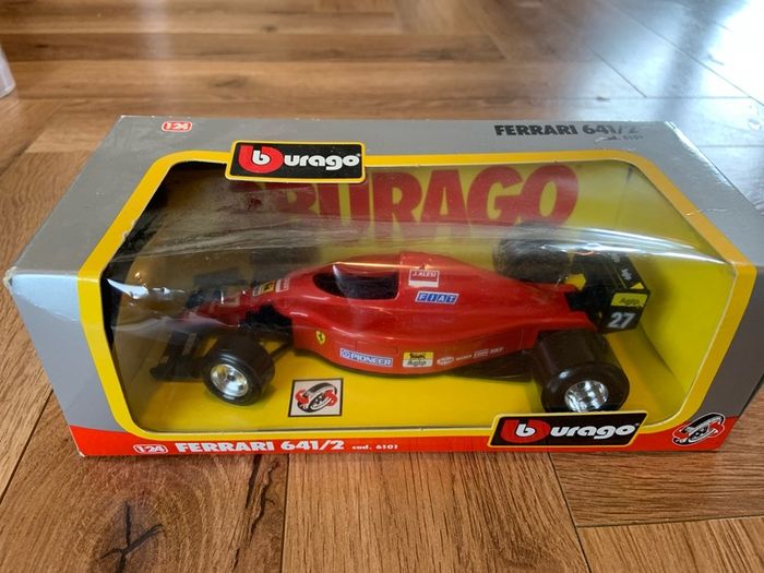 Burago F1 Ferrari 641-2 Model Boxed :: Jean Alesi