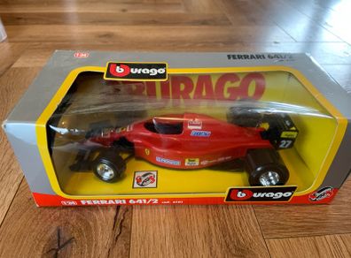 Burago F1 Ferrari 641-2 Model Boxed :: Jean Alesi