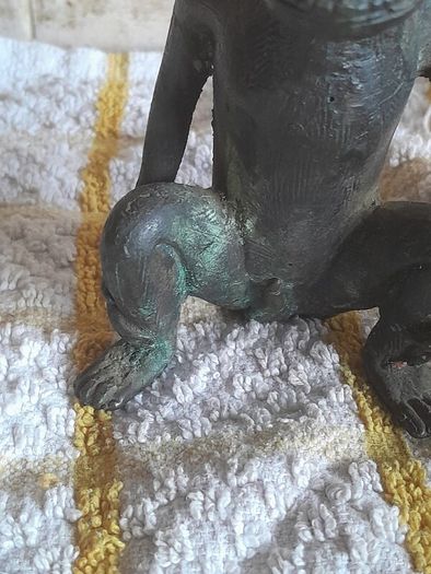 old bronze monkey