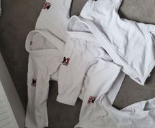 Judo kids Kimono uniform 150cm and 130cm bundle + extras.