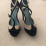 Kurt Geiger 6 platform black and cream strapped shoe Image 5