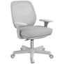 Office chair, Ergonomic swivel desk chair, Height adjustable 55 x 48 x 82,5-94,5 cm Gray Image 5