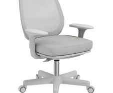 Office chair, Ergonomic swivel desk chair, Height adjustable 55 x 48 x 82,5-94,5 cm Gray