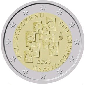 Finland 2 Euro Commemorative Coin 2024 - Elections and Democracy. Uncirculated.