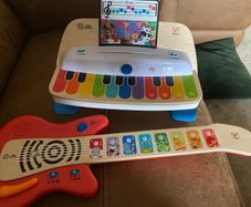 Baby Einstein Together in Tune Magic Touch Piano & Guitar Wooden Musical Toy Bundle