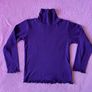 Brand new Girl's Purple Long Sleeve Ribbed Roll Neck Top Image 5
