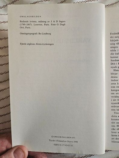 Historyof The Art World. From Biroque To Present. By Gregor Paulsson. Hardback In Good Condition   See Photos For Same.