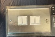 4 Gang Stainless Steel Plate Switch
