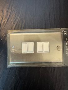4 Gang Stainless Steel Plate Switch