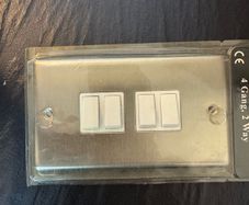 4 Gang Stainless Steel Plate Switch
