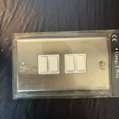 4 Gang Stainless Steel Plate Switch