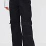 PLT Washed Black Cargo Side Pocket Wide Leg Jeans Size 10! Image 2