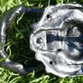 Vintage Lions Head Door Knocker Cast Iron Antique Image 6