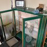 Glass Cabinet with lock and key and CD Shelf Image 2