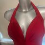 Holiday shop Red plus size halter neck swimsuit Perfect condition size UK22 EU50 Postage included Image 4