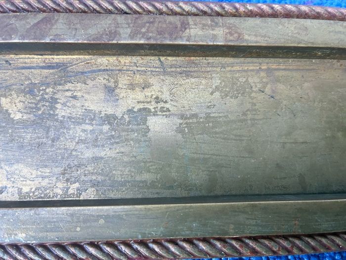 Vintage brass letterbox plate