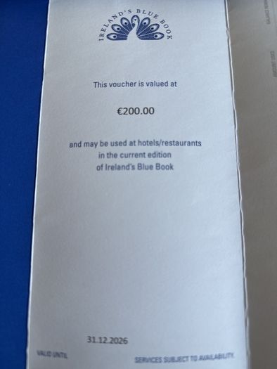 Ireland's Blue Book Voucher