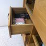 Solid Oak Cabinet and side table Image 4
