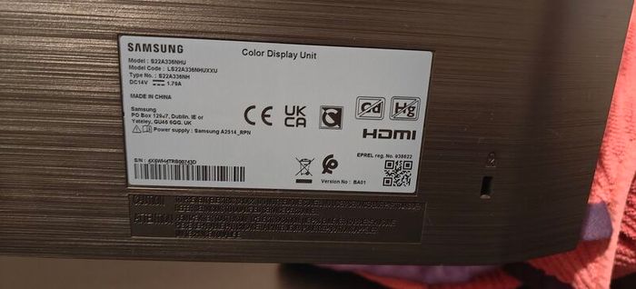 Samsung 22" monitor