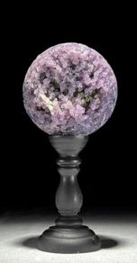 Grape Agate - Agate, Wooden Stand