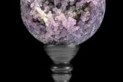 Grape Agate - Agate, Wooden Stand