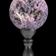 Grape Agate - Agate, Wooden Stand