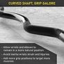4ft Olympic EZ Curl Bar with Smooth Bushing & Bearing for 2'' Weight Plates, International Barbells for Press, Squat, Deadlift and Multiple Purposes Image 4